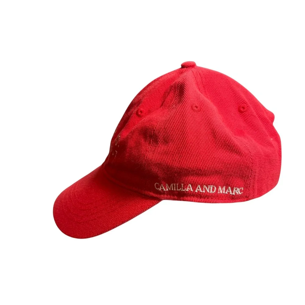 Camilla and Marc Ovarian Cancer Cap Baseball Hat Red‎ Ovaries Talk About Them